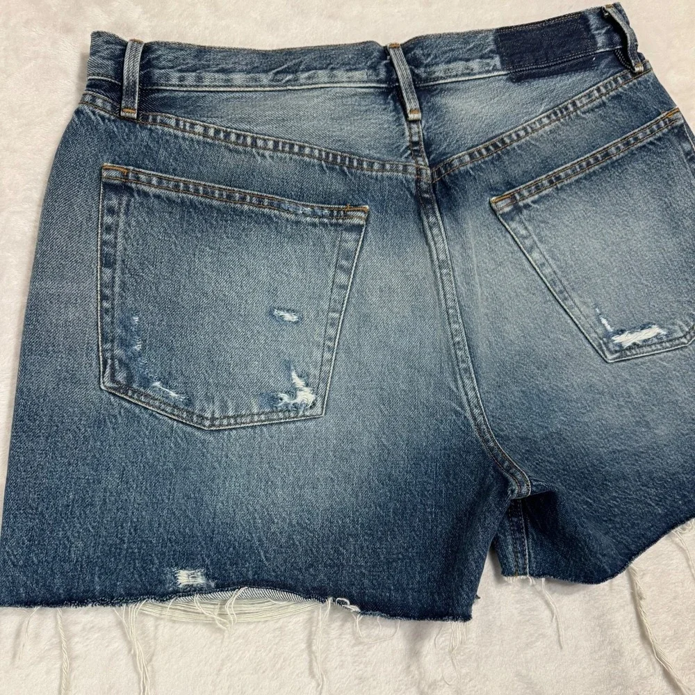 NWT Frame High Rise Vintage‎ Shorts Size 31 Denim Jean Cutoffs Northville Rips